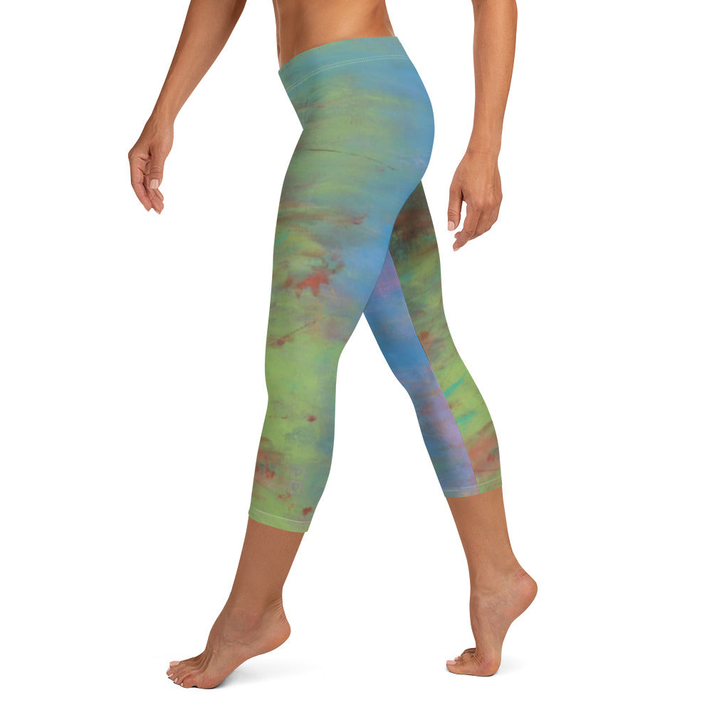 Colors of Lido | Women's Fine Art Regular-Waist Capris