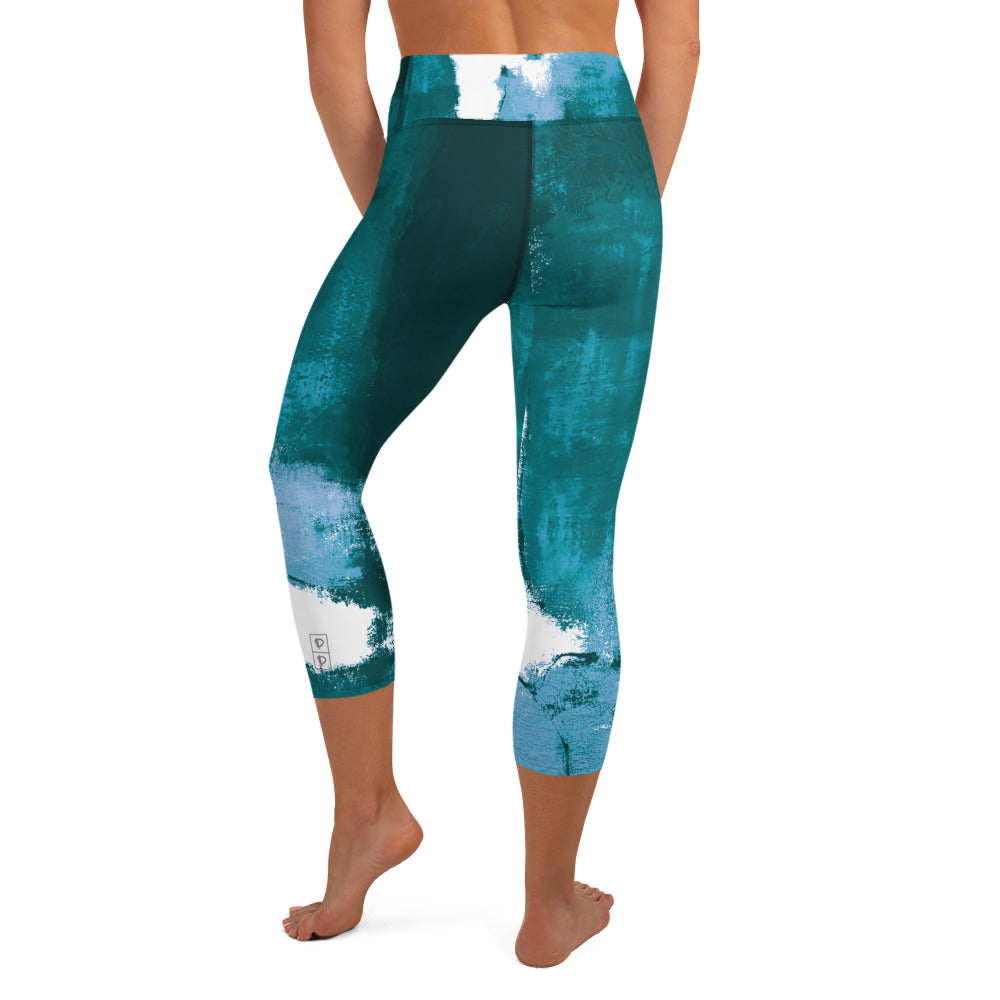 Abstract Woman  |  Women's Fine Art High-Waist Capris