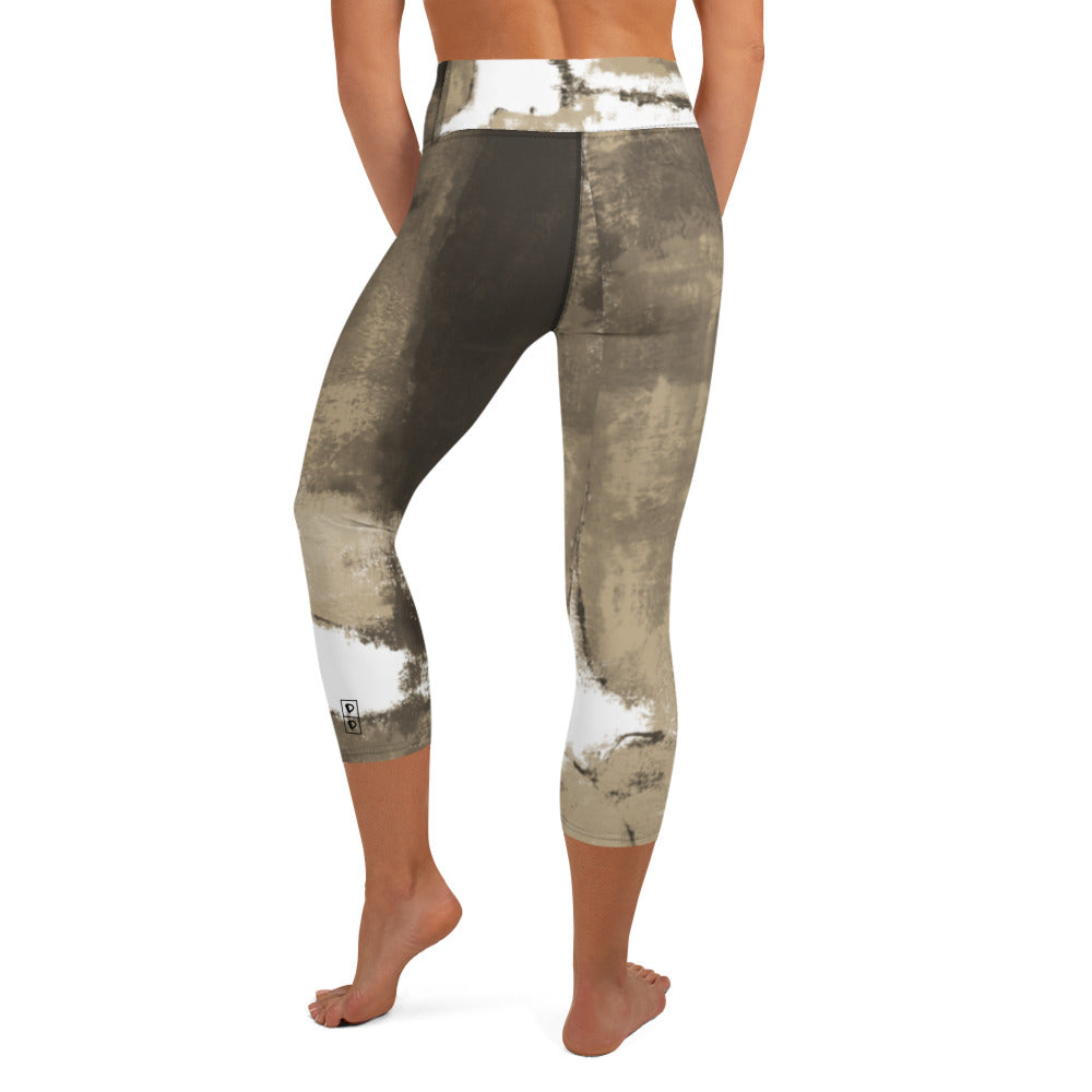 Abstract Woman  |  Women's Fine Art High-Waist Capris