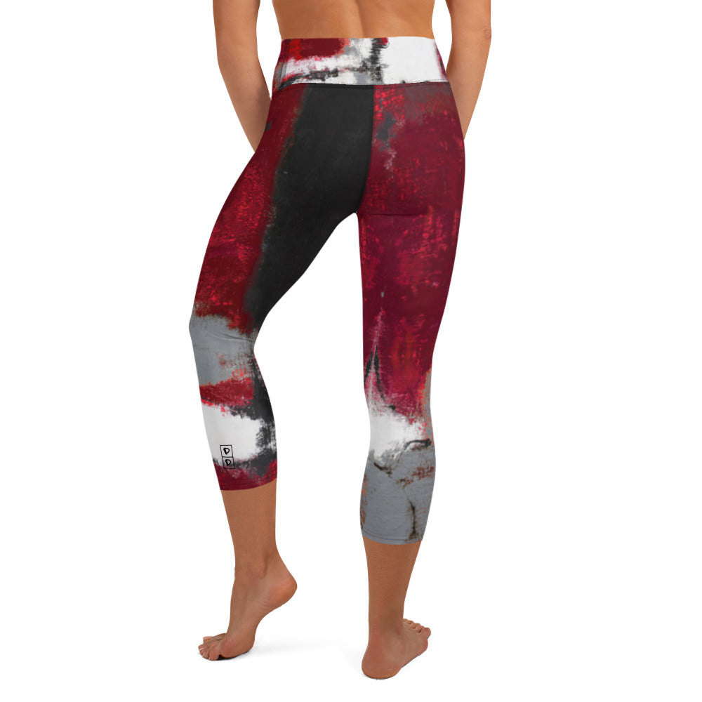Abstract Woman  |  Women's Fine Art High-Waist Capris