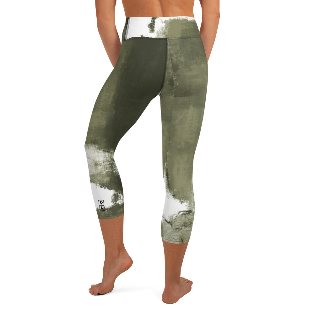 Abstract Woman  |  Women's Fine Art High-Waist Capris