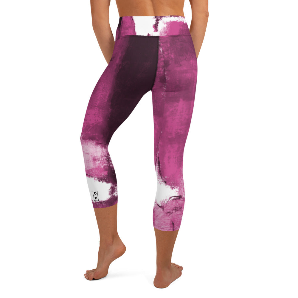 Abstract Woman  |  Women's Fine Art High-Waist Capris