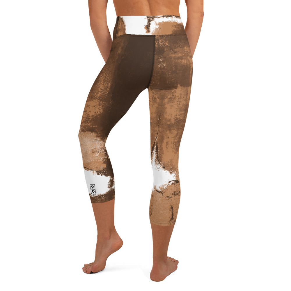 Abstract Woman  |  Women's Fine Art High-Waist Capris