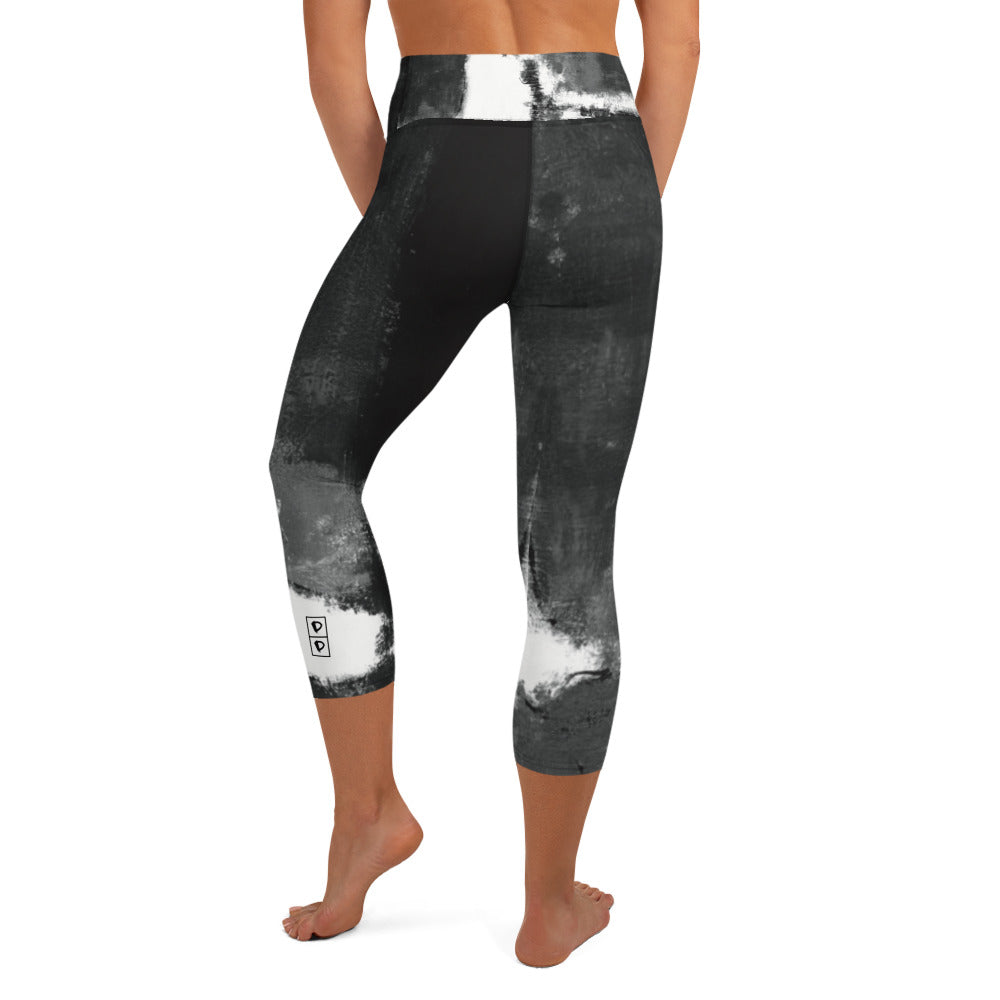 Abstract Woman  |  Women's Fine Art High-Waist Capris