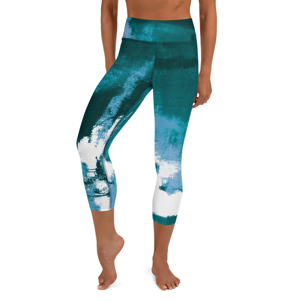 Abstract Woman  |  Women's Fine Art High-Waist Capris