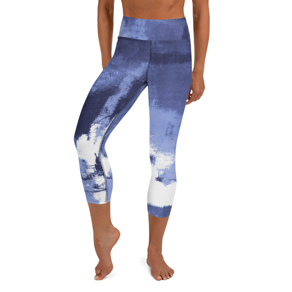 Abstract Woman  |  Women's Fine Art High-Waist Capris