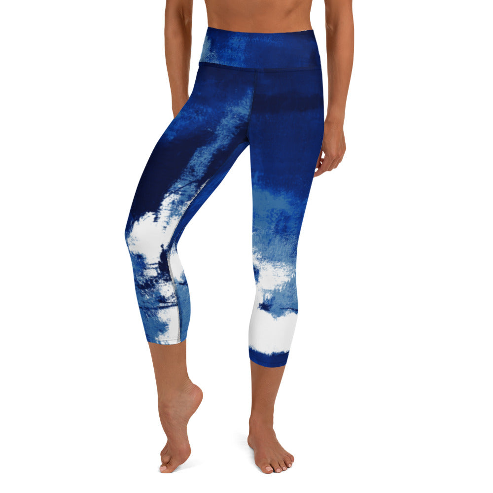 Abstract Woman  |  Women's Fine Art High-Waist Capris