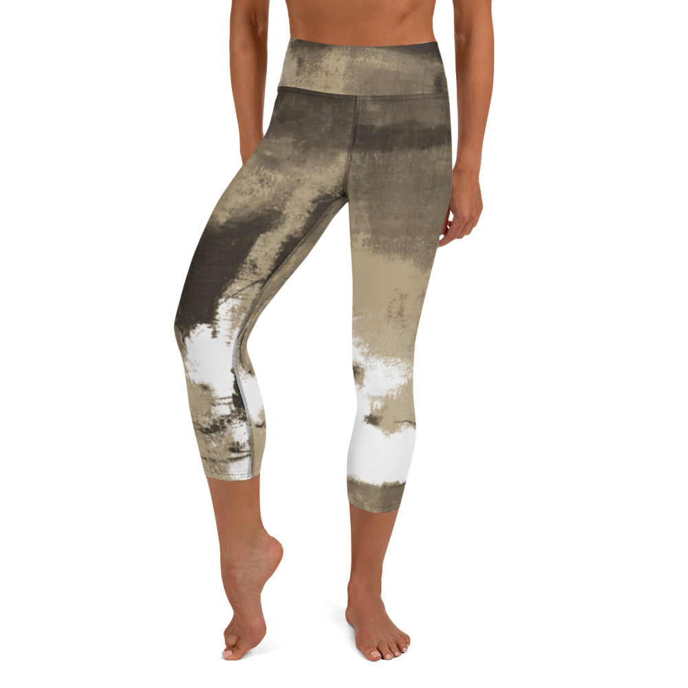 Abstract Woman  |  Women's Fine Art High-Waist Capris