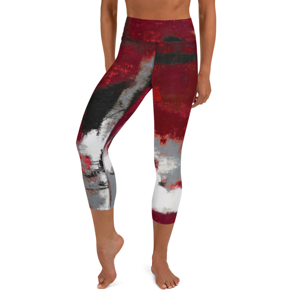 Abstract Woman  |  Women's Fine Art High-Waist Capris