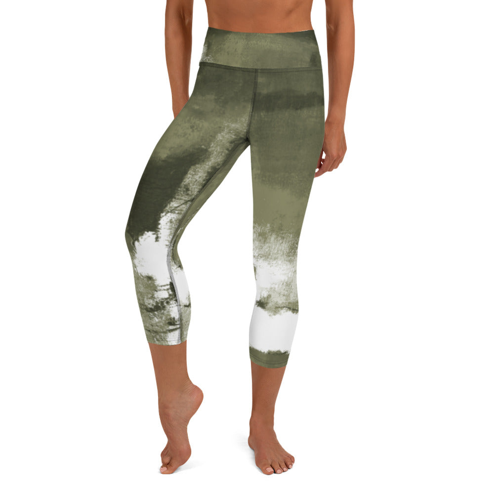 Abstract Woman  |  Women's Fine Art High-Waist Capris
