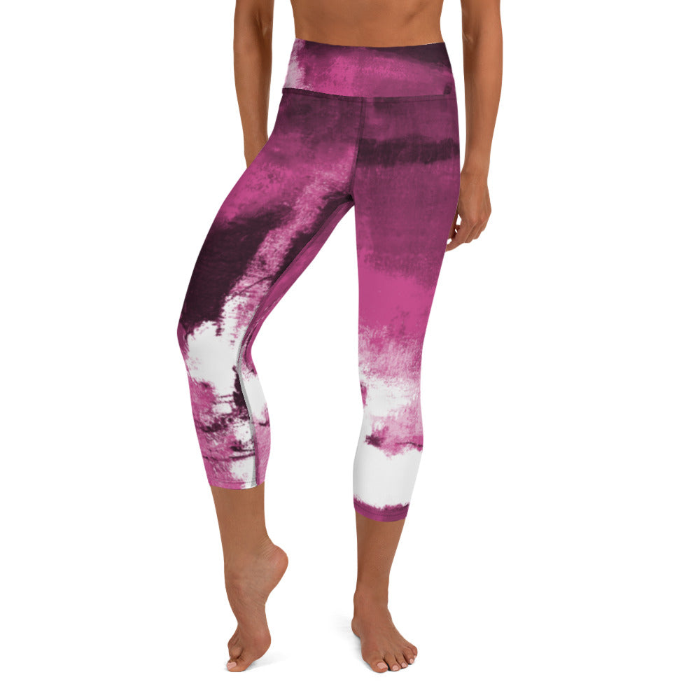 Abstract Woman  |  Women's Fine Art High-Waist Capris