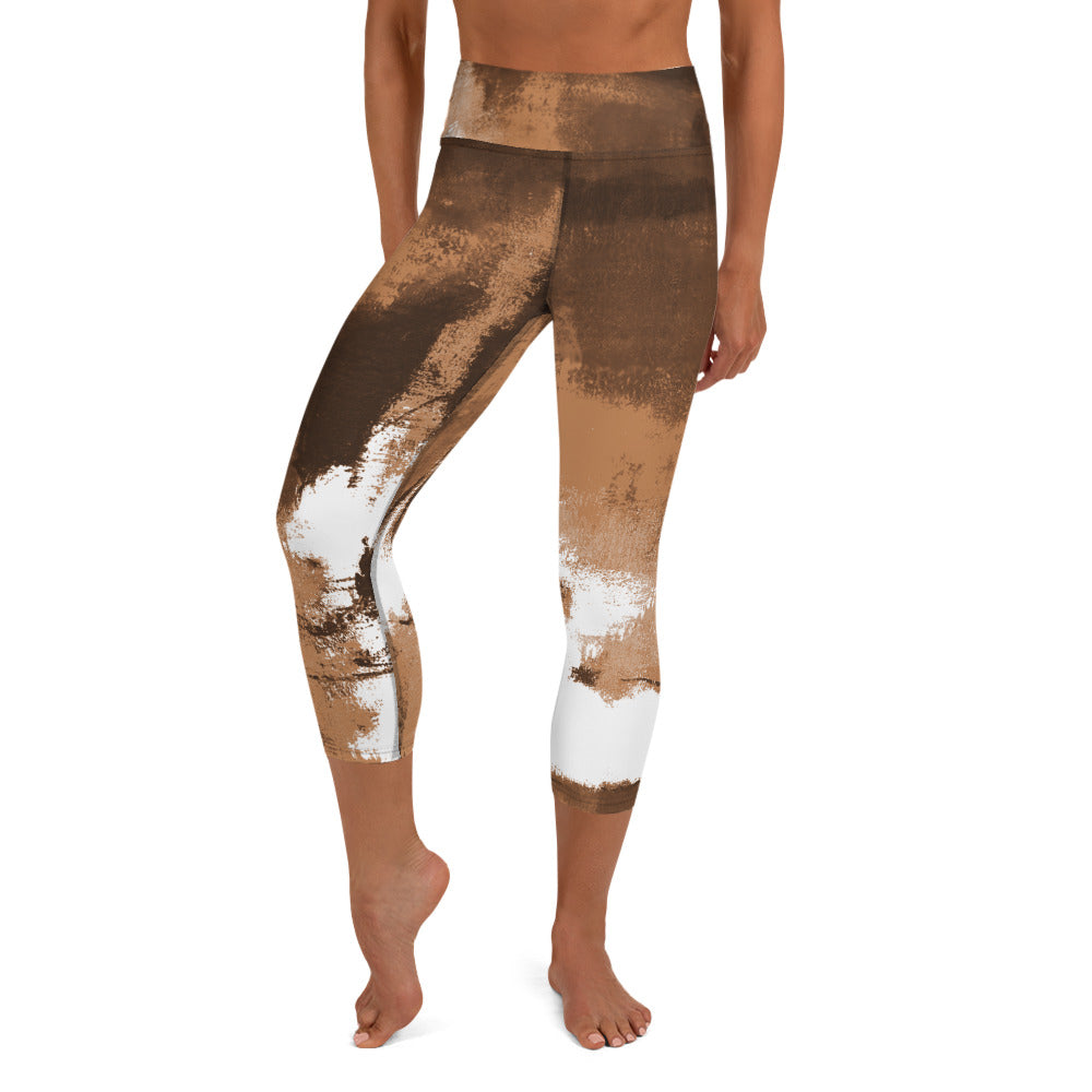 Abstract Woman  |  Women's Fine Art High-Waist Capris