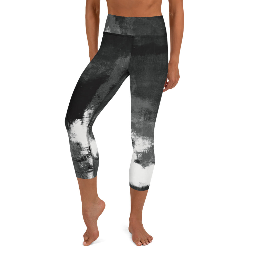 Abstract Woman  |  Women's Fine Art High-Waist Capris