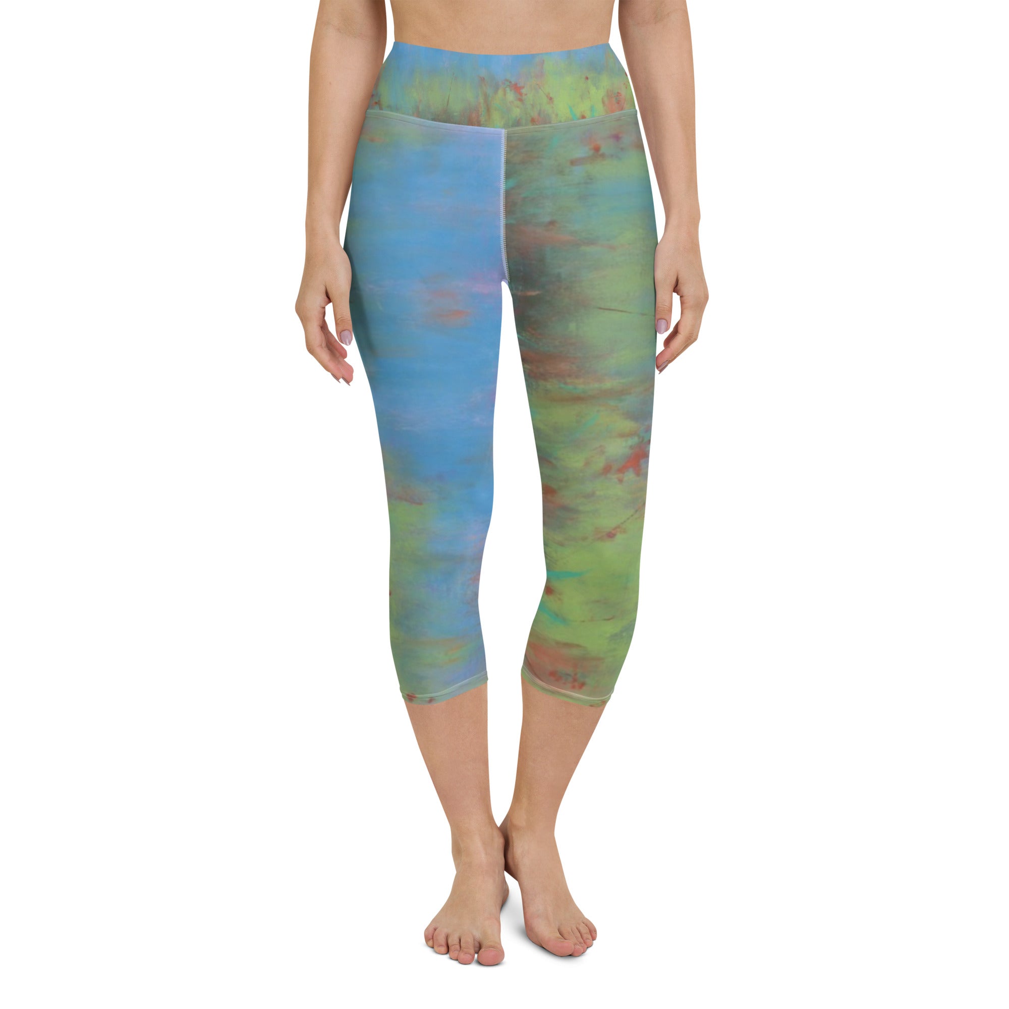 Colors of Lido | Women's Fine Art High-Waist Capris