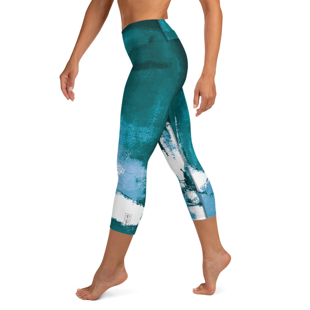Abstract Woman  |  Women's Fine Art High-Waist Capris