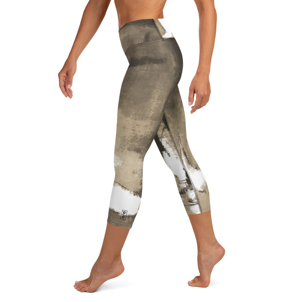 Abstract Woman  |  Women's Fine Art High-Waist Capris