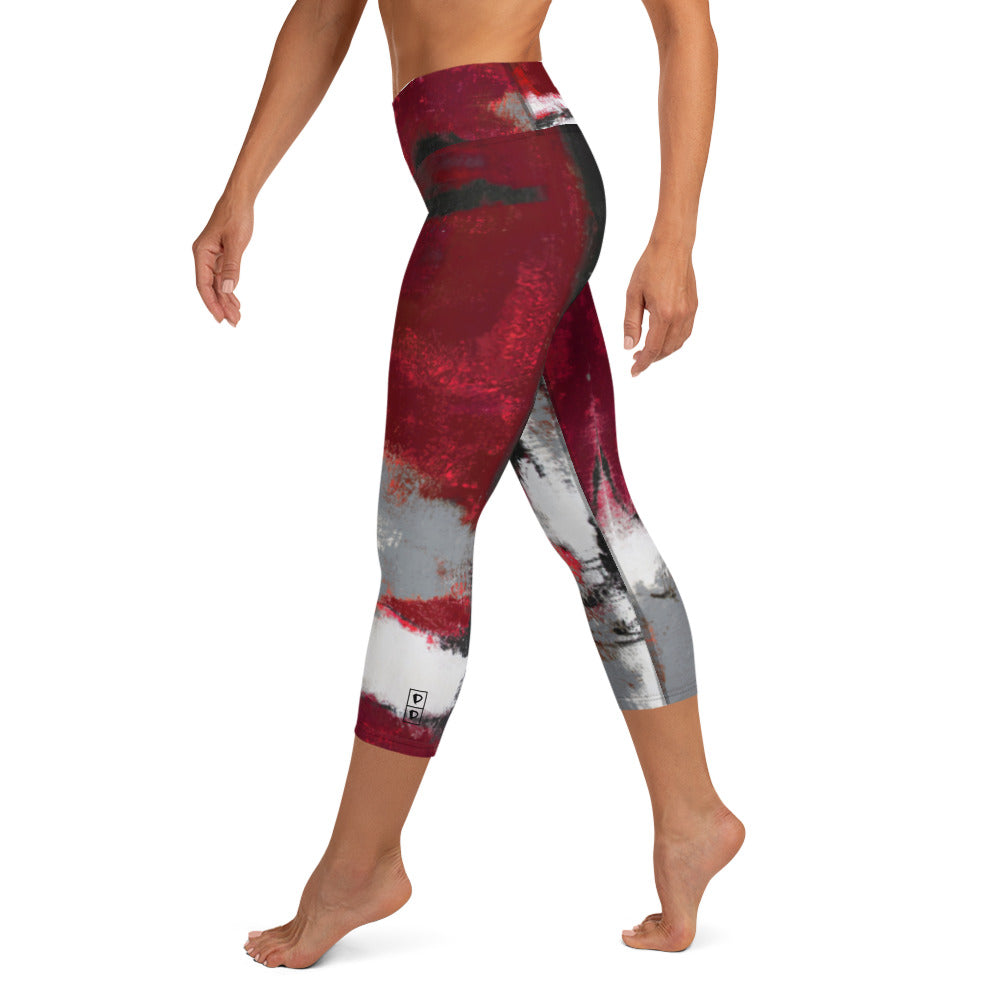 Abstract Woman  |  Women's Fine Art High-Waist Capris