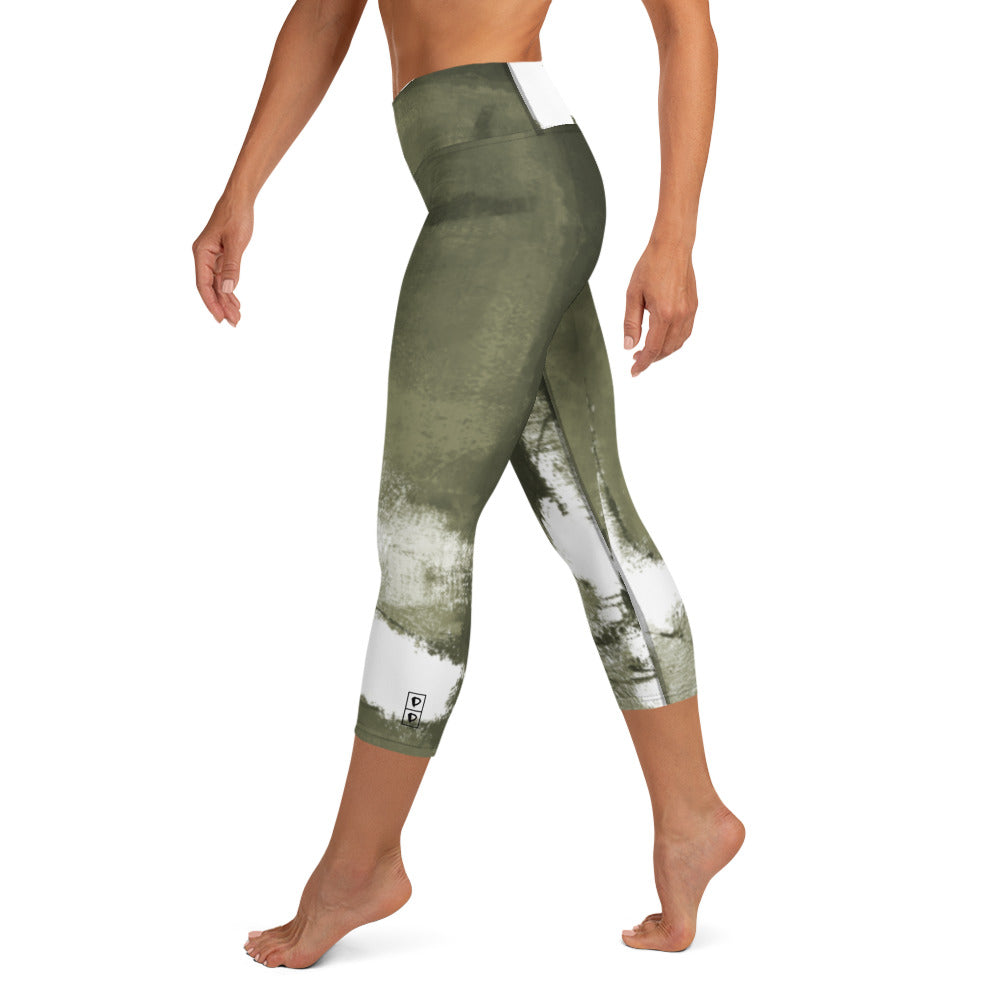 Abstract Woman  |  Women's Fine Art High-Waist Capris