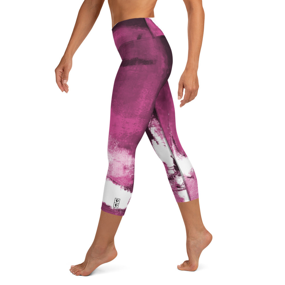 Abstract Woman  |  Women's Fine Art High-Waist Capris