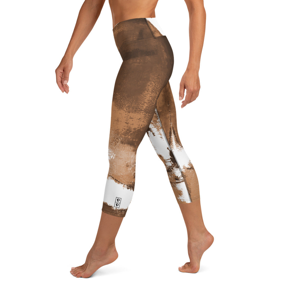 Abstract Woman  |  Women's Fine Art High-Waist Capris