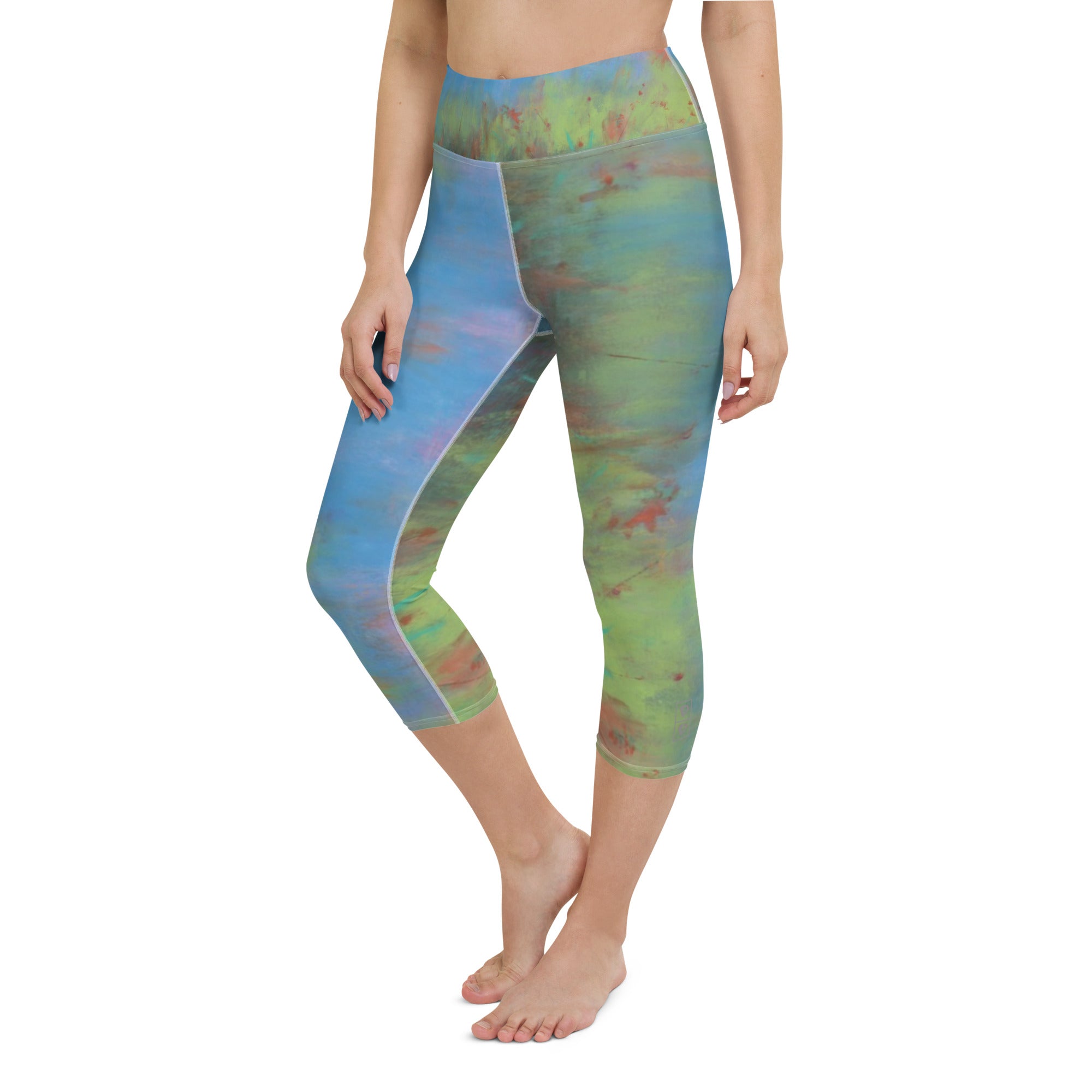 Colors of Lido | Women's Fine Art High-Waist Capris
