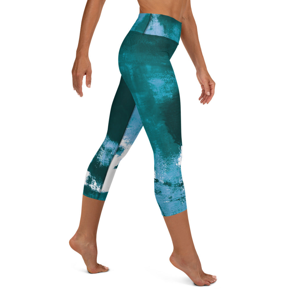 Abstract Woman  |  Women's Fine Art High-Waist Capris