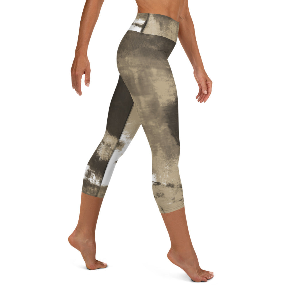Abstract Woman  |  Women's Fine Art High-Waist Capris