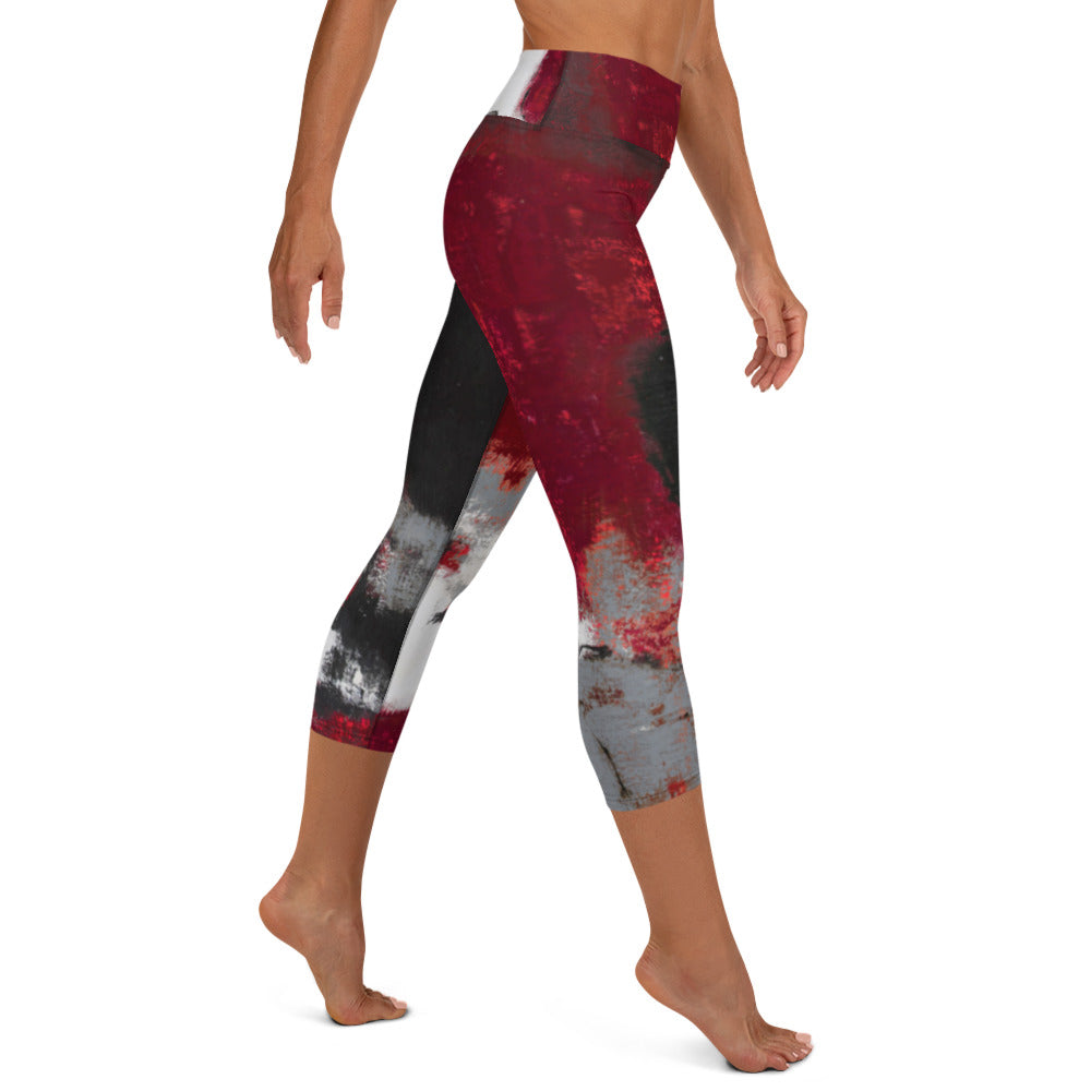 Abstract Woman  |  Women's Fine Art High-Waist Capris