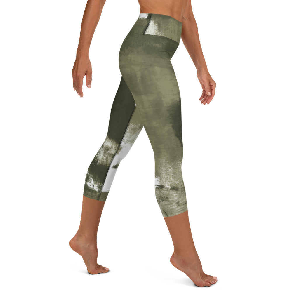 Abstract Woman  |  Women's Fine Art High-Waist Capris