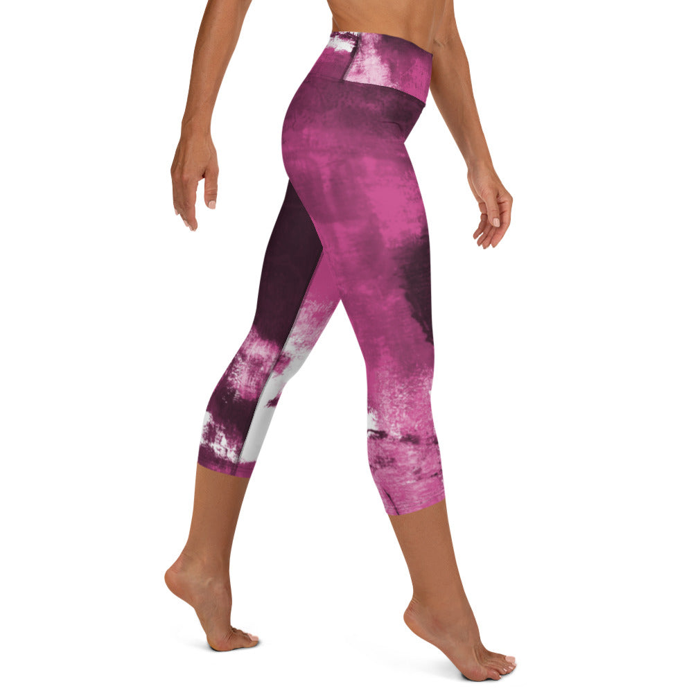 Abstract Woman  |  Women's Fine Art High-Waist Capris