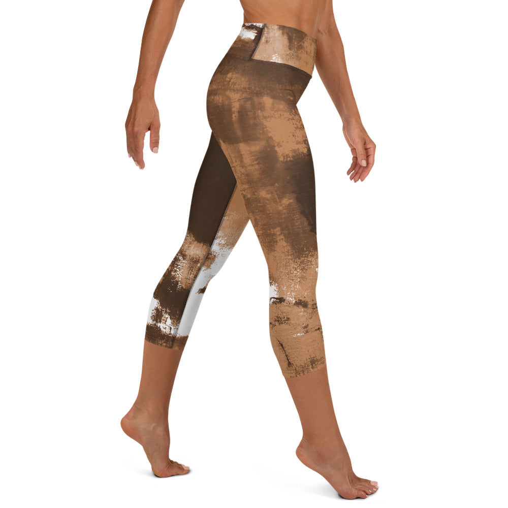Abstract Woman  |  Women's Fine Art High-Waist Capris