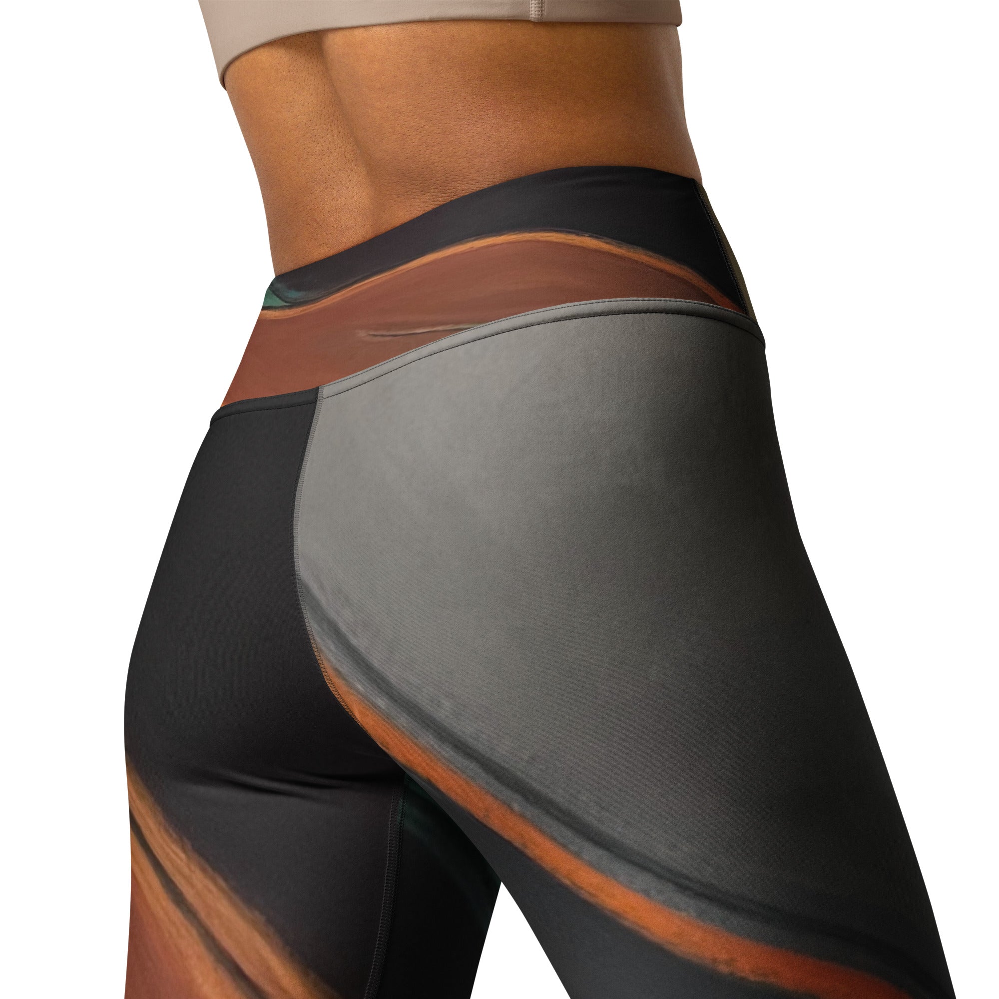 Geometric Flair  | Women's Fine Art High-Waist Leggings