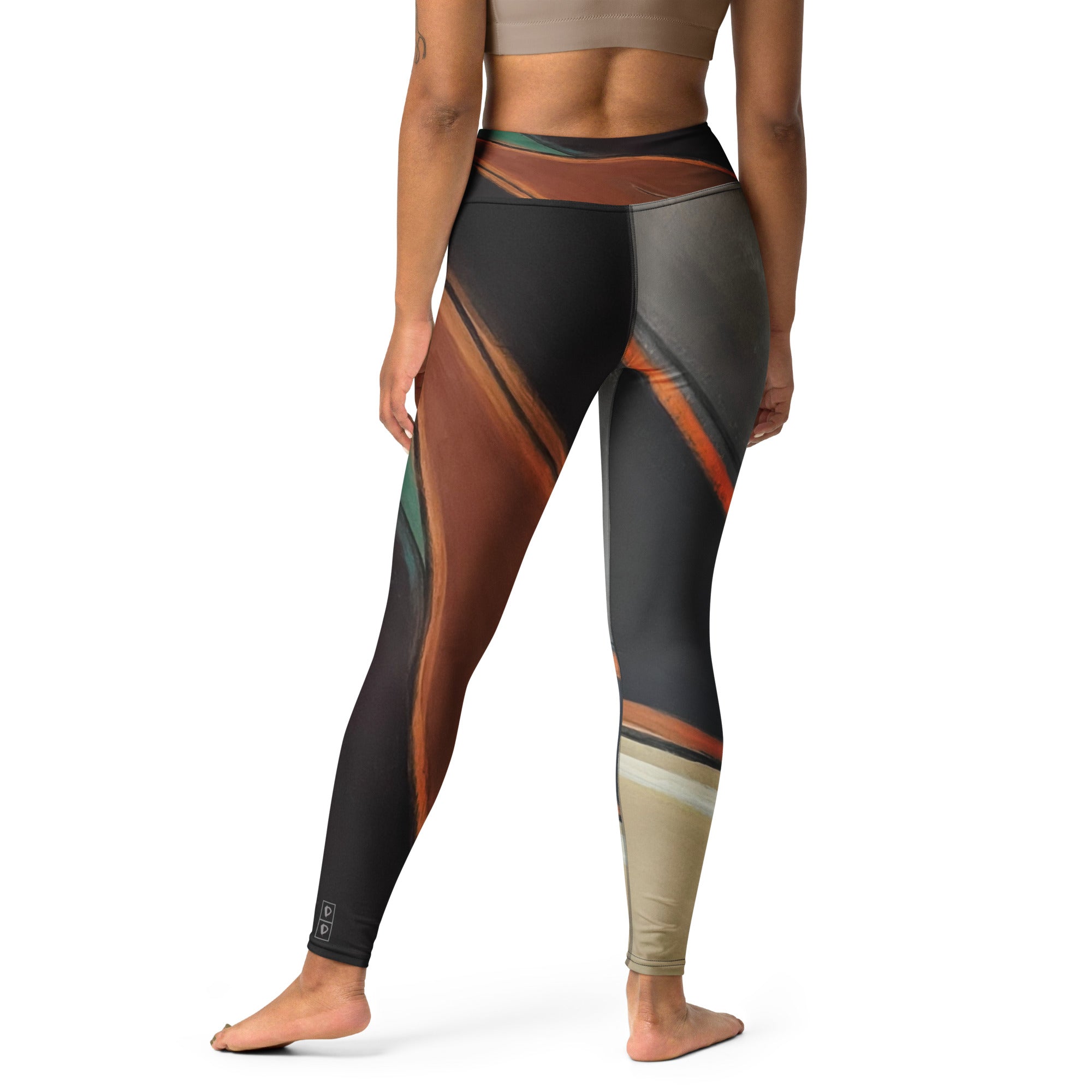 Geometric Flair  | Women's Fine Art High-Waist Leggings