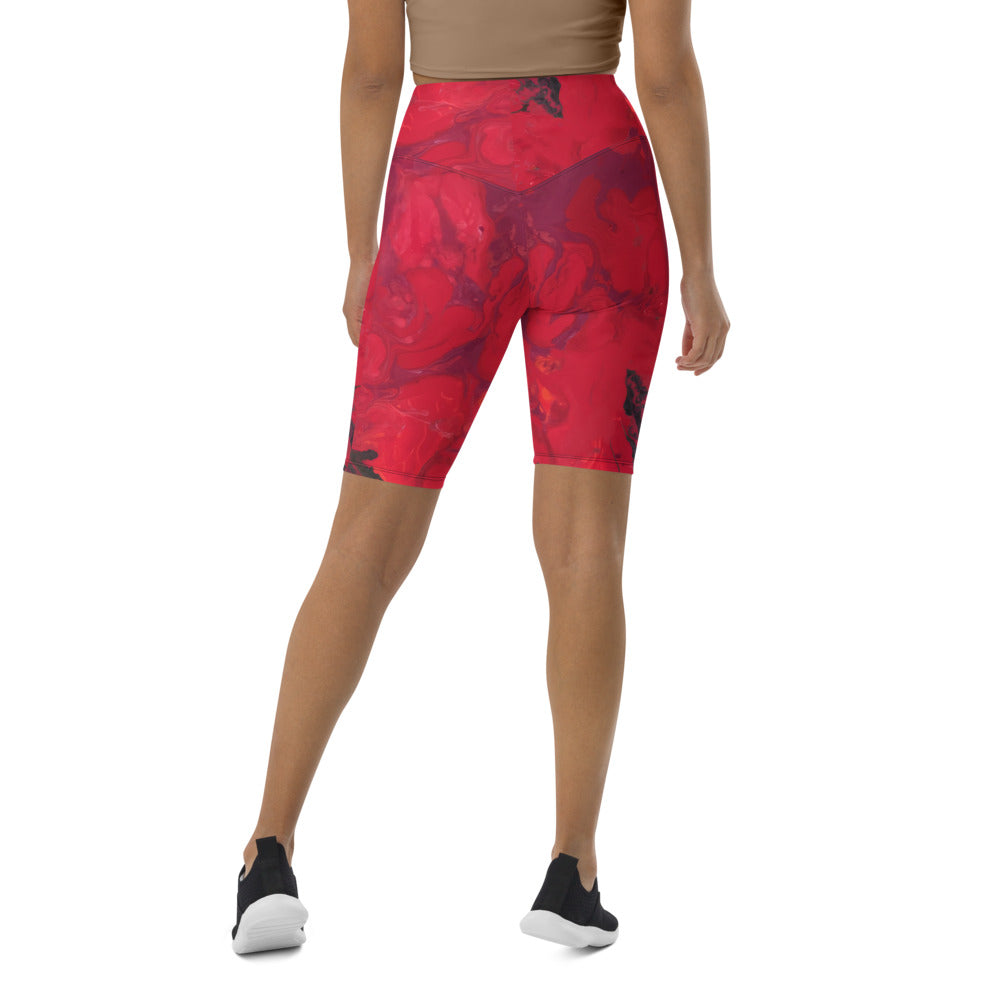 "Hibiscus" Biker Shorts