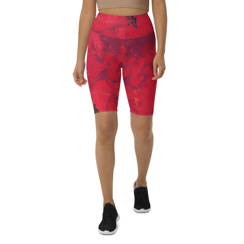 "Hibiscus" Biker Shorts