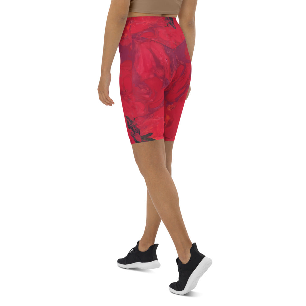 "Hibiscus" Biker Shorts