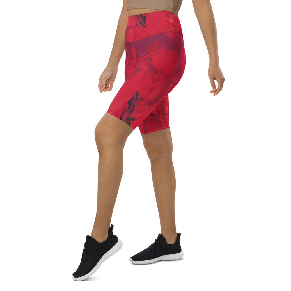 "Hibiscus" Biker Shorts