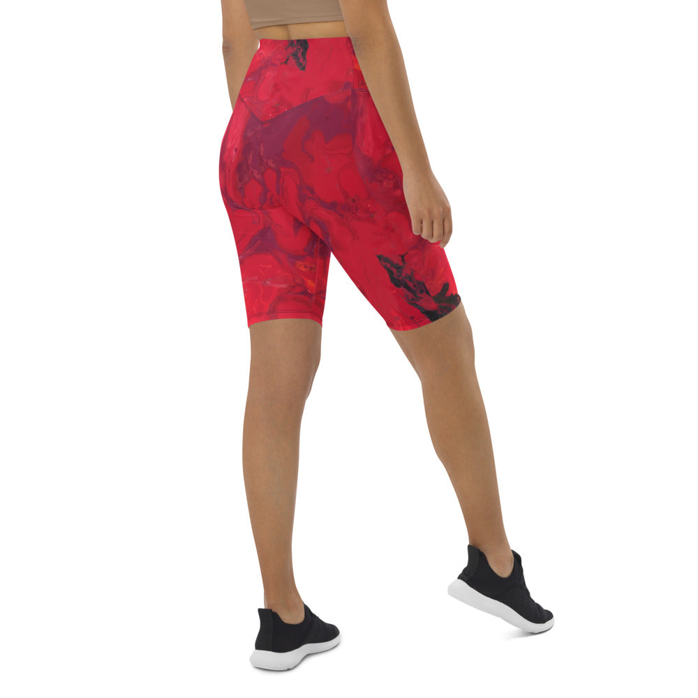 "Hibiscus" Biker Shorts
