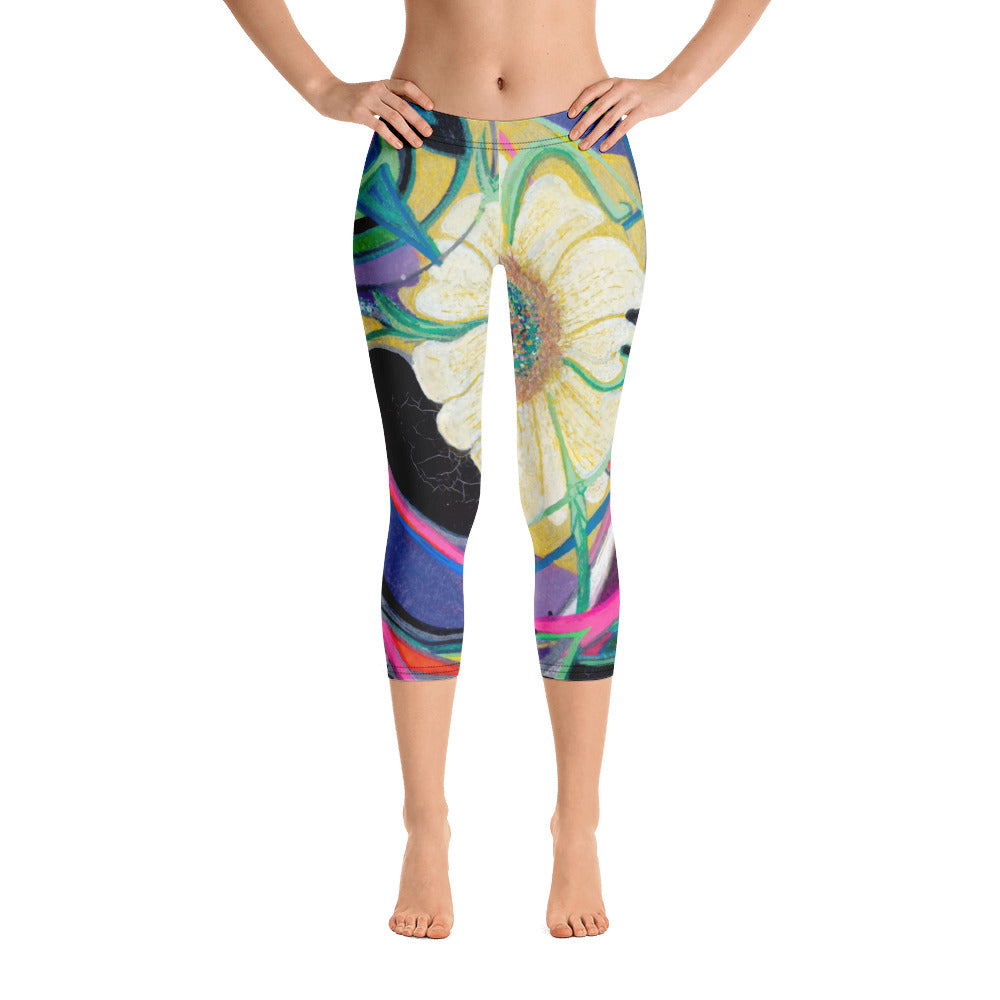 Nicole's Abstracts | Women's Fine Art Regular-Waist Capris