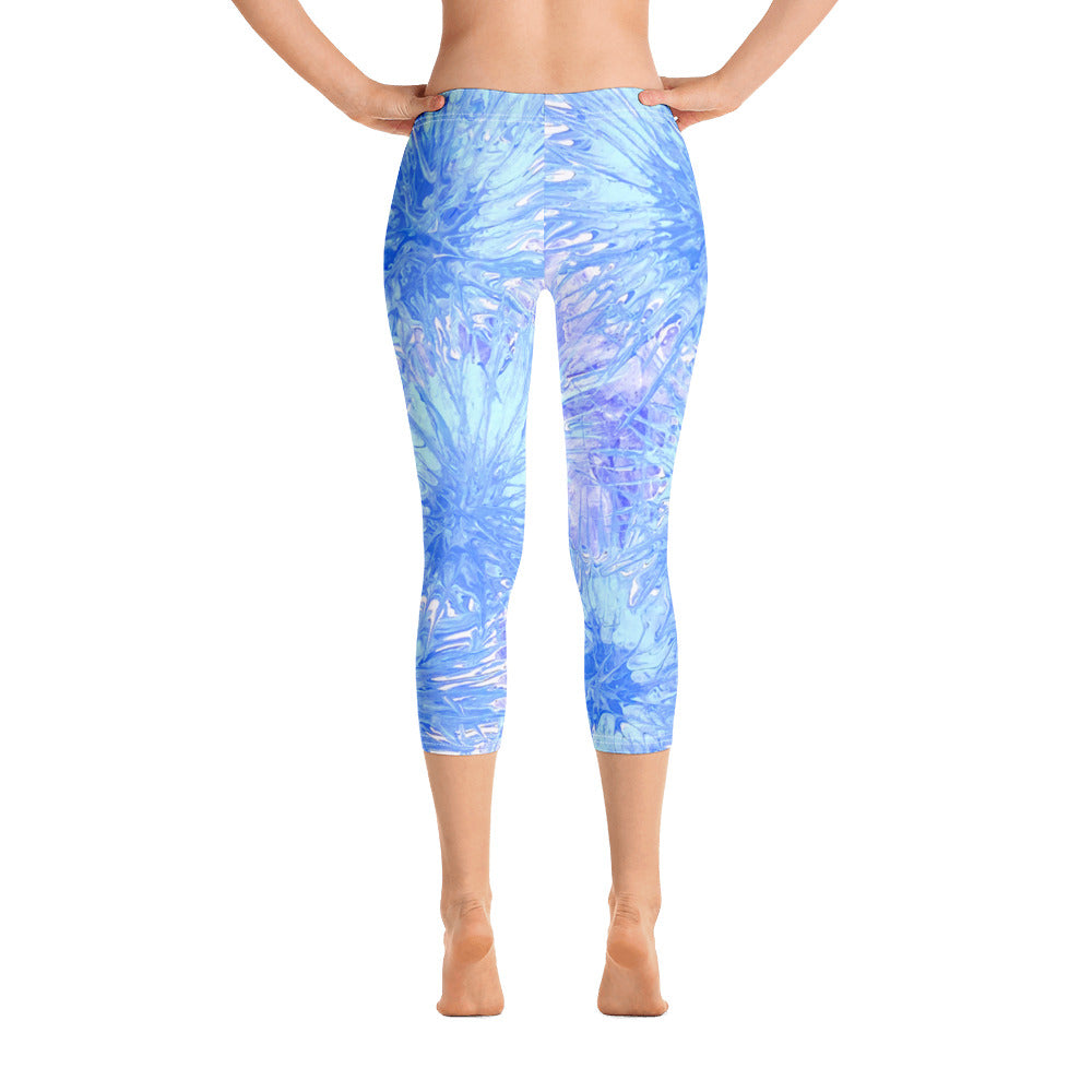 Splatter | Women's Fine Art Regular-Waist Capris
