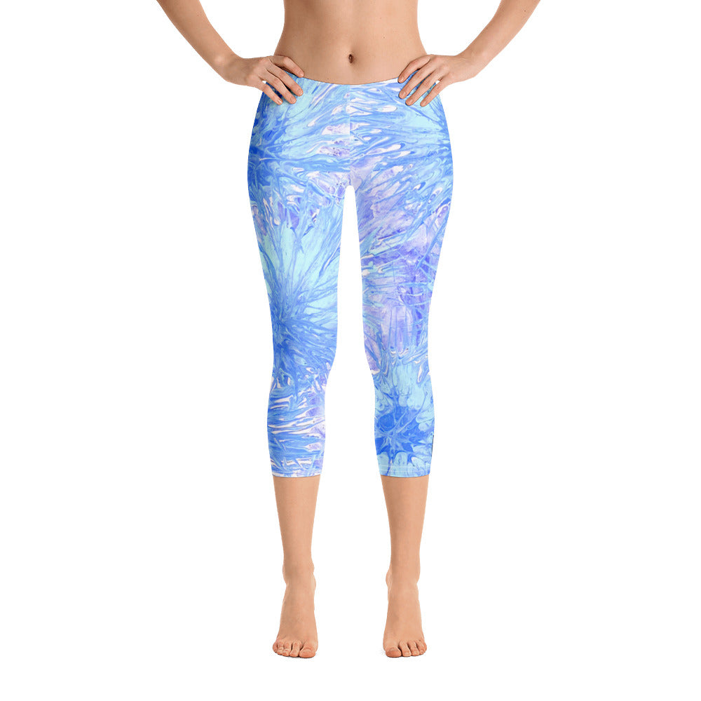 Splatter | Women's Fine Art Regular-Waist Capris