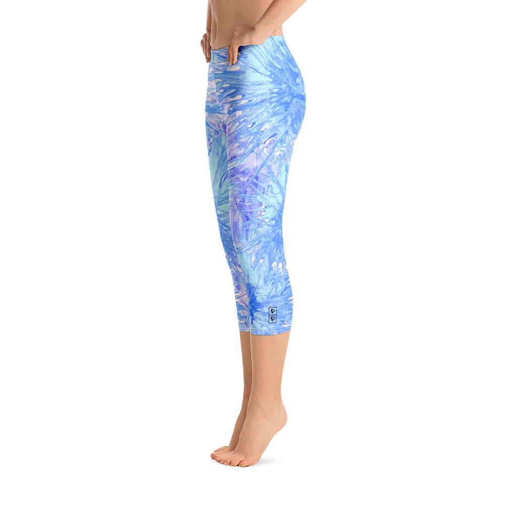 Splatter | Women's Fine Art Regular-Waist Capris