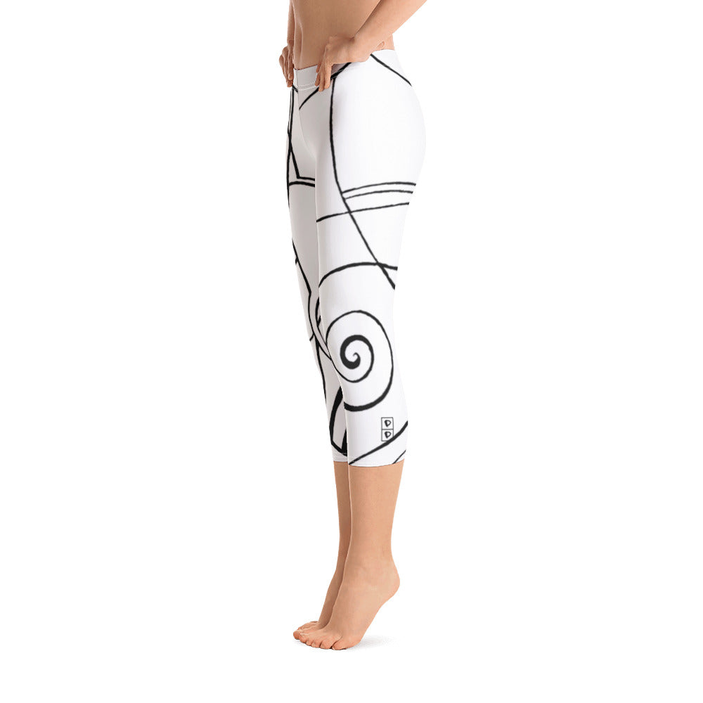 Nicole's Sketch | Women's Fine Art Regular-Waist Capris