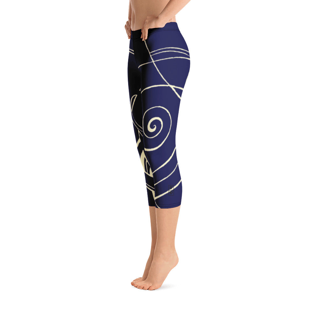 Nicole's Sketch | Women's Fine Art Regular-Waist Capris
