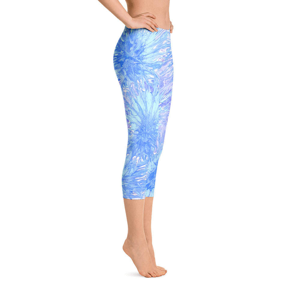 Splatter | Women's Fine Art Regular-Waist Capris