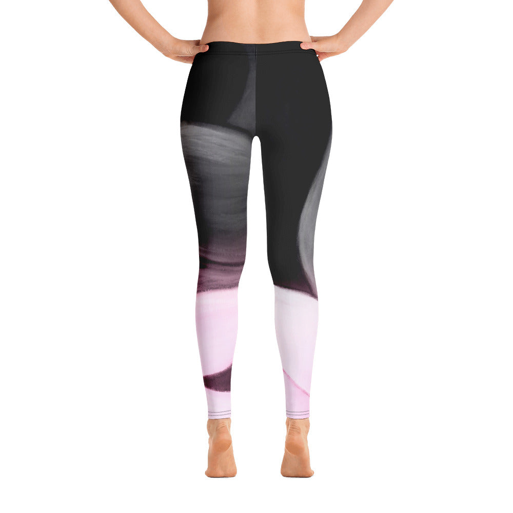 Flower Abstract | Women's Fine Art Regular-Waist Leggings