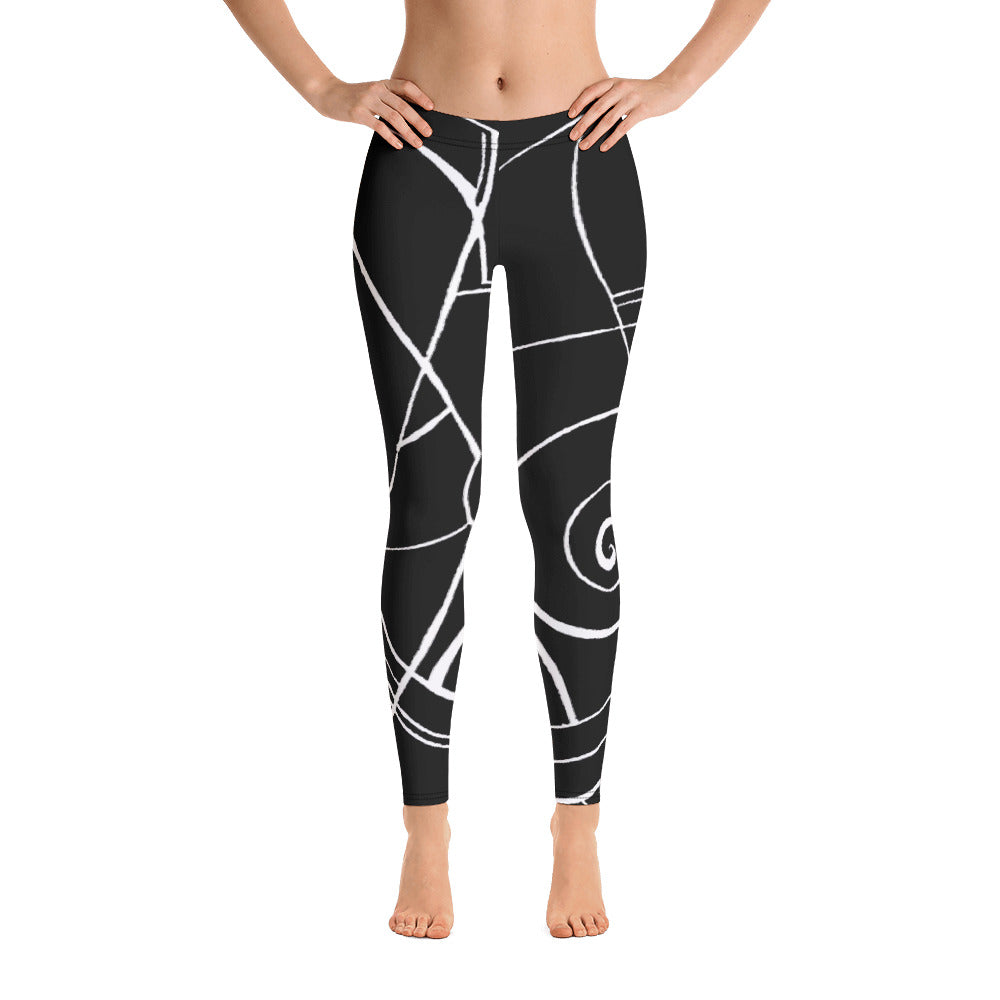 Nicole's Sketch | Women's Fine Art Regular-Waist Leggings