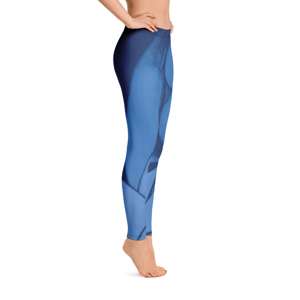 Flower Abstract | Women's Fine Art Regular-Waist Leggings