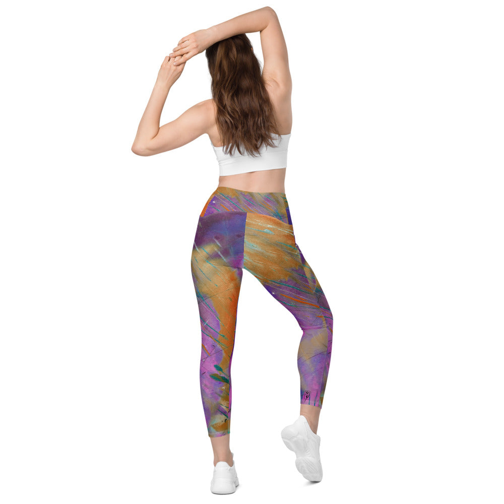 "Heart of Color Raw Sienna" Leggings with Pockets