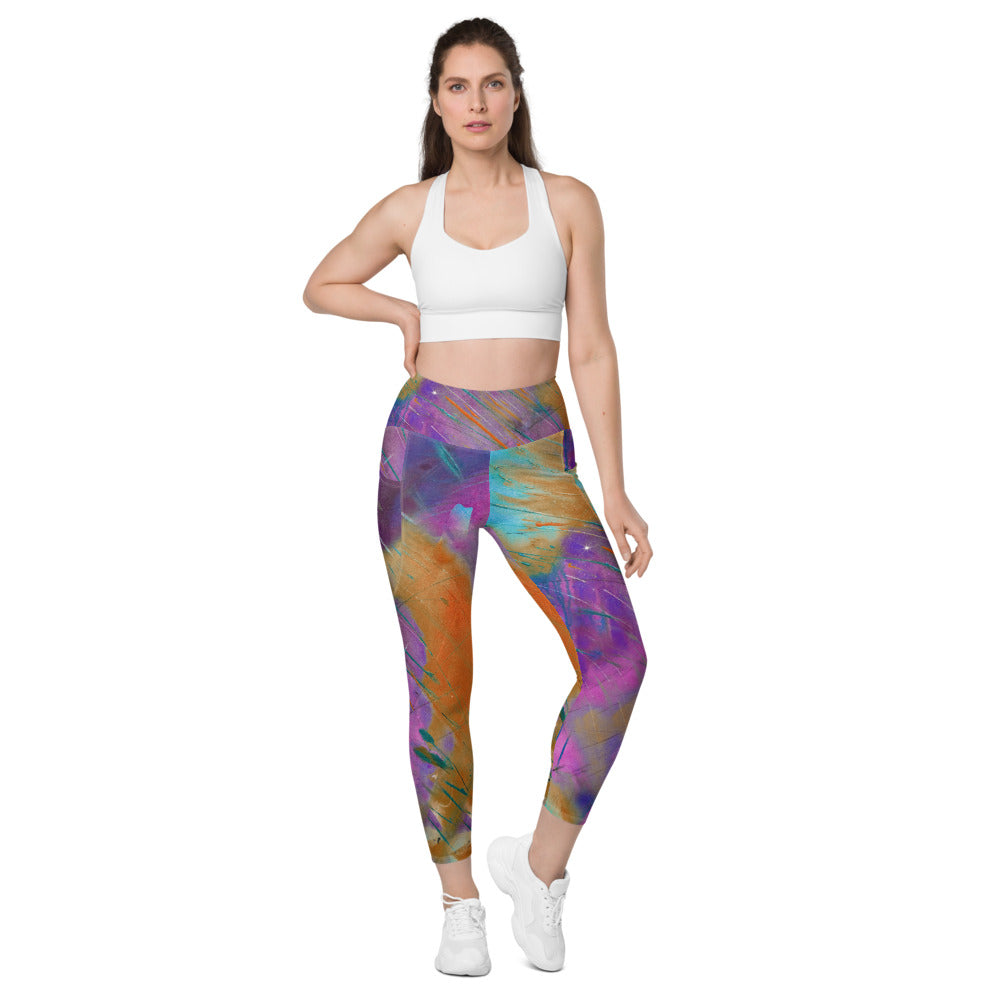 "Heart of Color Raw Sienna" Leggings with Pockets